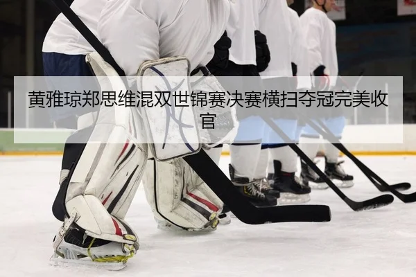 黄雅琼郑思维混双世锦赛决赛横扫夺冠完美收官